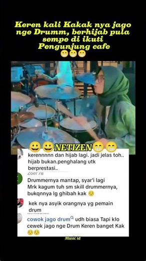 Penonton aja pengen Ikut Nge Drumm apa lagi kamu😁 #music #drummer #natha.ratna #viral #shorts