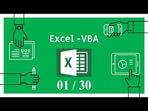 (1/30) Formation Excel-VBA : Premiers pas (Collections, Objets, Propriétés, Méthodes)