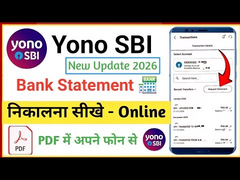 YONO SBI Statement Kaise Nikale 2026 (New Update) | Download SBI Bank Statement PDF