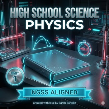 High School Physics Kinematics & 1D Motion Crossword Puzzle With Word Bank