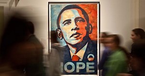 New work by artist behind Obama’s ‘Hope’ poster sets the tone for political art in Trump era
