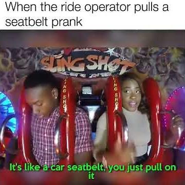 Sling shot Seatbelt prank