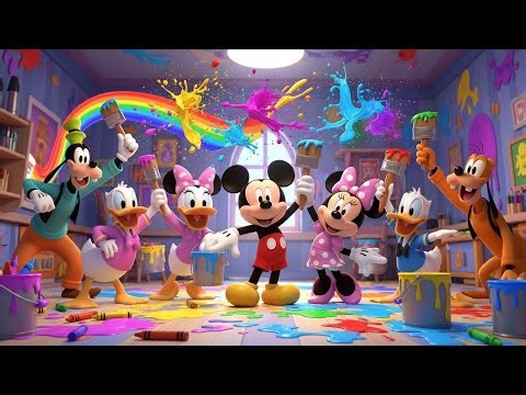 🧺✨ Mickey & Minnie’s Magical Clubhouse Colouring Adventure ✨🧺⏰Fun 3D Cartoon for Kids & Toddlers