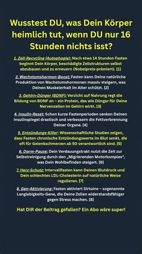 Was passiert eigentlich mit DEINEM Körper beim Fasten?
