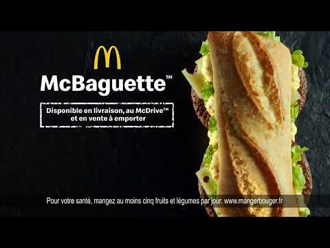 McBaguette Mc Donald's "uniquement disponible en France" Pub 30s