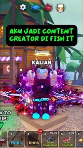 Aku jadi CONTENT CREATOR di FISH IT #shorts #roblox #fishit #feros