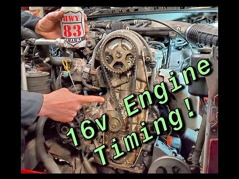 Engine Timing 16 Valve 1.6L GEO TRACKER SUZUKI SIDEKICK ‪@Hwy83SUZUKI‬