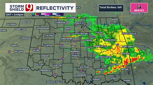 26K views · 180 reactions | Radar Update 2:45 PM - Wide spread rain continues to move through Eastern Oklahoma. Additional scattered showers and storms moving southeast through Northern and Central Oklahoma. Nothing severe in these storms, but heavy rain and lightning possible in some cores. #okwx | David Payne | Facebook