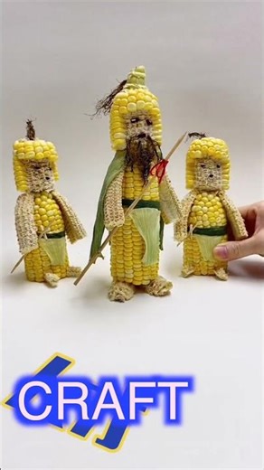 DIY Creative Handmade General's Guard Designed and Crafted with Corn Cobs