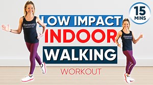 15 min low impact indoor walking workout (ONE MILE CHALLENGE ) - Caroline Jordan
