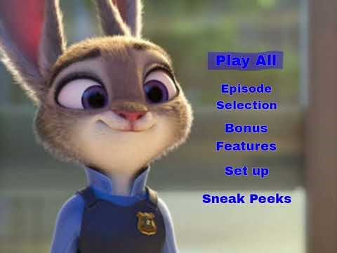Zootopia 2 the series DVD main menu 2005