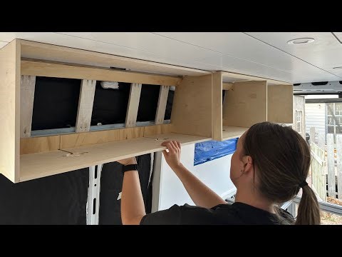 Cabinets, shower, countertop and finishing touches for the van build! The Promaster is almost done!