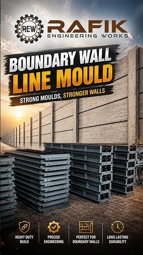 Precast boundary wall moulds || Boundary Wall Mould Manufacturer