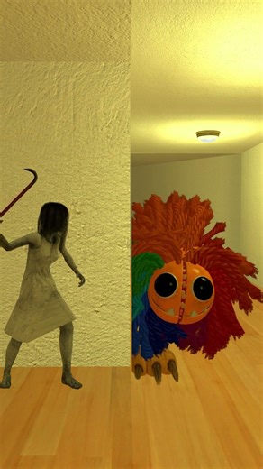 Kaykako running from her enimies! #funny #gmod #kayako #poppyplaytime