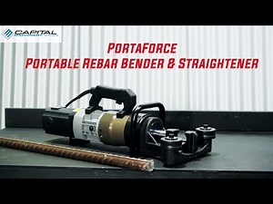 PortaForce Portable Rebar Bender and Straightener Machine