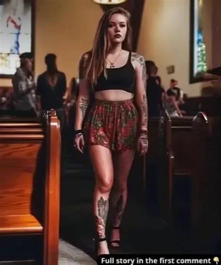 I SAW HER IN CHURCH WEARING A MINI-SKIRT, CROP TOP, HIGH HEELS, AND...