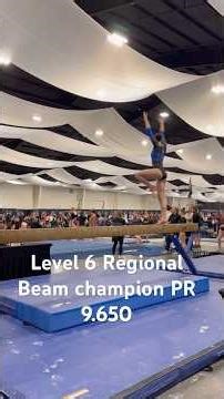 Level 6 Regional beam routine 🥇#gymnast#reletable#fun#blesses#beam#jesuslovesyou