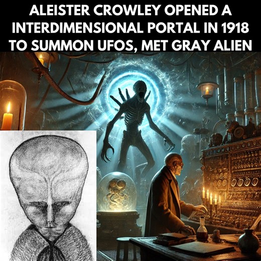 Aleister Crowley Opened A Interdimensional Portal In 1918 To Summon UFOs, Met Gray Alien & Got A Secret Message For Humanity, Strong Link Between These Portals & Famous Alien Abductions? #alien #UFO #portal #ancientaliens #paranormal | The Extraterrestrial Library