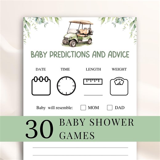 30 Printable Golf Baby Shower Games: Let's Par-tee Baby Shower Game Bundle, It's Tee Time Baby Shower Games, Golfing Baby Shower, DOWNLOAD - Etsy