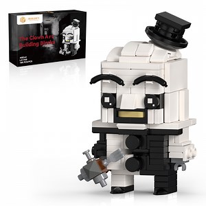 Art the Clown Building Block Set - Horror Movie Collectible Figure Toy, Lego-Compatible, Terrifier Desktop Ornament, Gift for Horror Enthusiasts & Kids Ages 6
