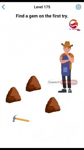 EASY GAME | LEVEL 175 Find A Gem On The First Try