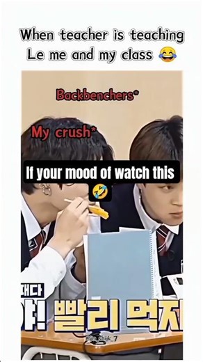 bts members eat in class 🤣🤣 #trending #viral #brsarmy #class #bts #funny