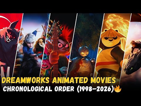 DreamWorks Animation Movies in Chronological Order (1998-2026) 🔥