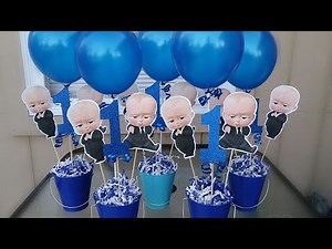 Diy BOSS BABY Centerpiece | Boss baby party diy