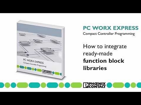 How to make ready-to-use function blocks work with PC Worx Express