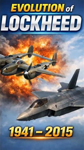 Evolution of Lockheed Fighter Jets (1941–2015) ✈️ From P-38 Lightning to F-35