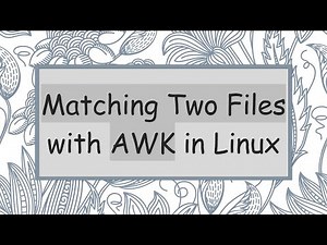 Matching Two Files with AWK in Linux