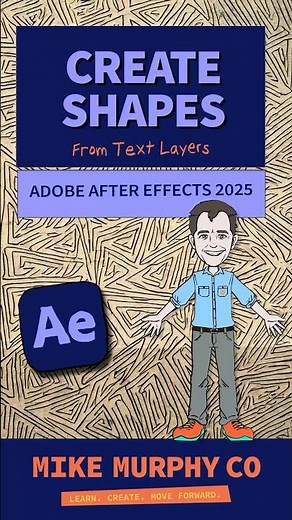 Create Shapes From Text in After Effects