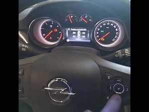Réinitialisation de l'alarme de pneu sur Opel Astra