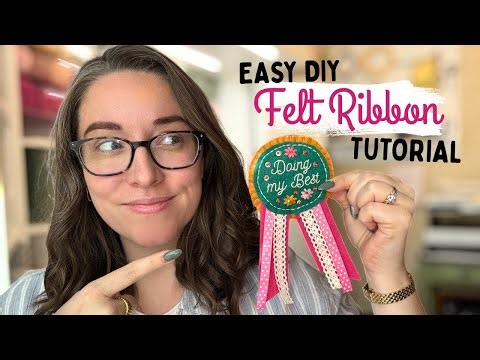 Easy DIY Felt Ribbon Tutorial | Beginner-Friendly Craft Idea