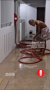 8.5K views · 87 reactions | A Neighbour using HDB fire hose for his own use in the middle of the night | Singapore Incidents | Facebook