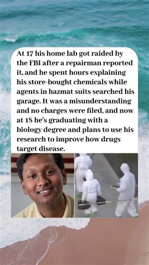 FBI RAIDED A TEEN'S GARAGE LAB AND NOW HE'S GRADUATING WITH A BIOLOGY DEGREE🔬🧑‍🔬