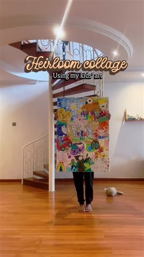 Zain - The Playroom #LearningThroughPlay on Instagram: "Here’s everything I used for the collage and where I got them • 70x100cms Canvas from @thecraftybasket • Modge Podge Glue from @mairascraft in @sarityourcity I used the gloss one and did the whole project with 2.5 bottles. • A set of medium to large brushes from @mairascraft Roller - @mairascraft (not so necessary but I got it just to roll the paper once i applied the glue underneath) • Scissors and my kids’ art of course - from my house. &