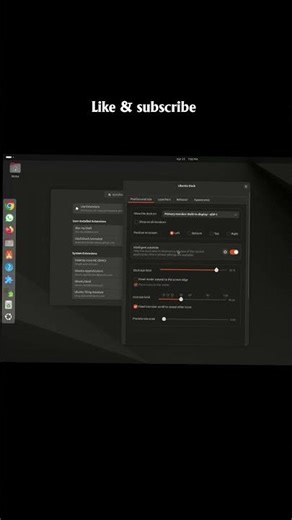 Make your Ubuntu 24.04 look 🔥 Glass dock setup #Ubuntu #TechShorts #DesktopSetup #UbuntuSetup