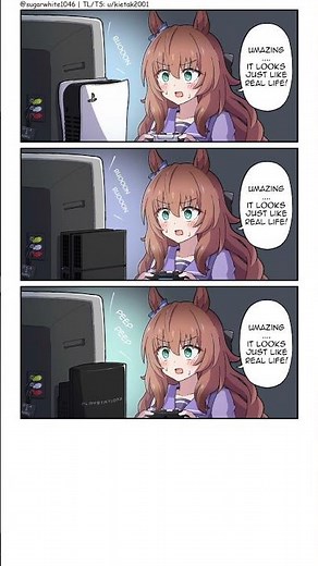 Maruzensky throughout the PS generations (Uma Musume Comic Dub)