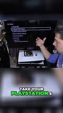 Fix PS5 Black Screen, Safe Mode Resolution Trick! #ps5 #playstation5