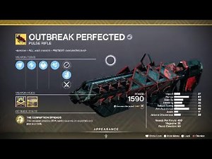 Outbreak Perfected Exotic Weapon & Catalyst – Destiny 2