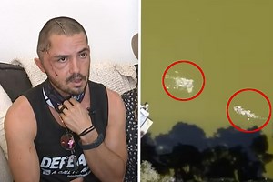 Attack By 12-Foot Alligator on Florida Man Recorded By Drone