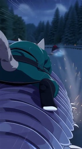 Cat Riding a Giant Isopod Down the Mountain | Animation Test #aishorts