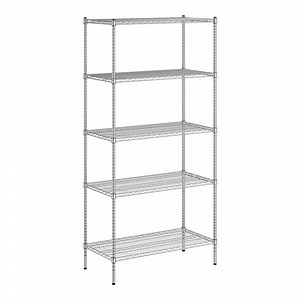 Regency 21" x 42" x 86" NSF Chrome Wire 5-Shelf Kit