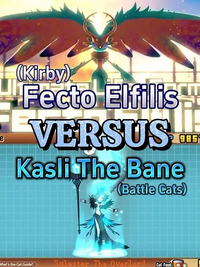 Fecto Elfilis VS Kasli The Bane (Edit) #kirbyandtheforgottenland #kirby #battlecats