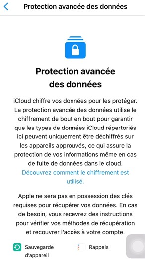 Même Apple peut voir tes données 😳 (active ça)