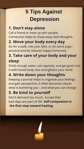 5 Tips Against Depression – Find Light Again in Your Daily Life #depression #motivation #psychology
