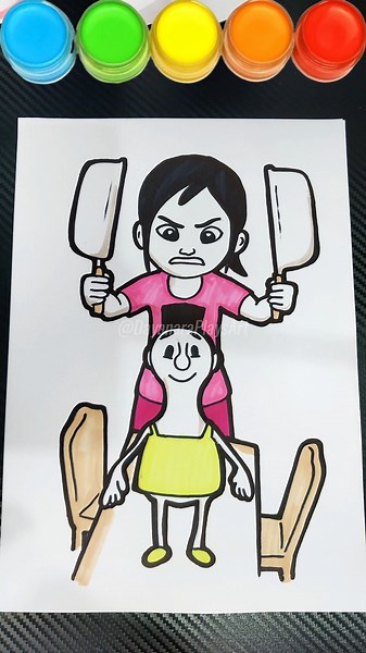 The origin of Hamood habibi‼️ Drawing and coloring while telling stories