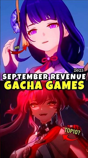 Top 10 Highest Gacha Revenues of September 2025 😳