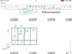 Math-Drills: Long Division (using box method)